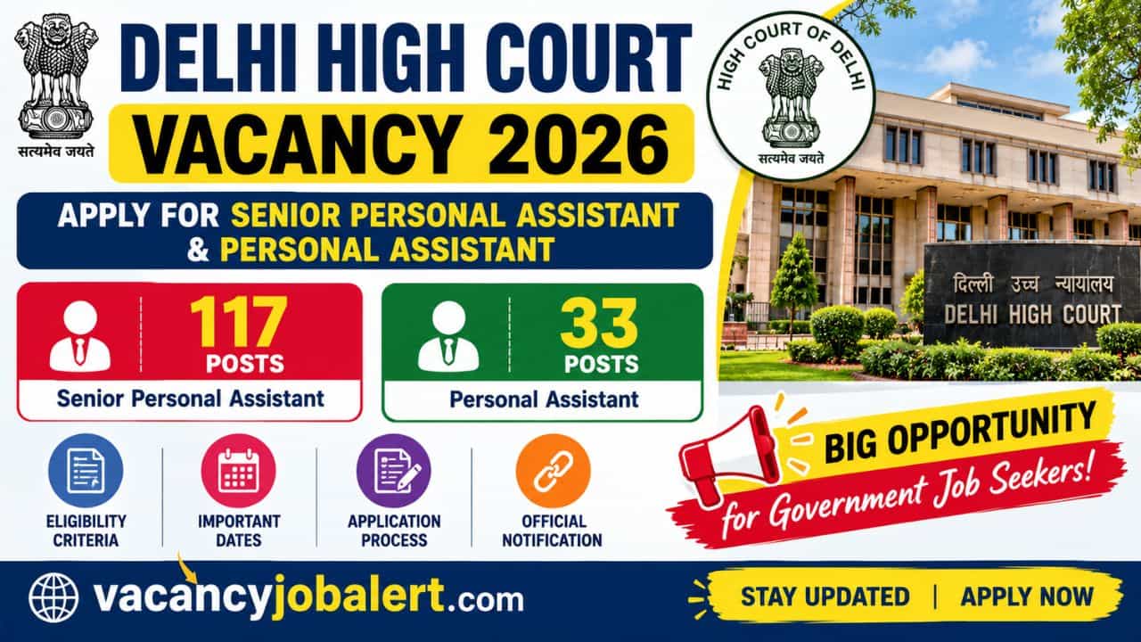 Delhi High Court Vacancy 2026 Online Form