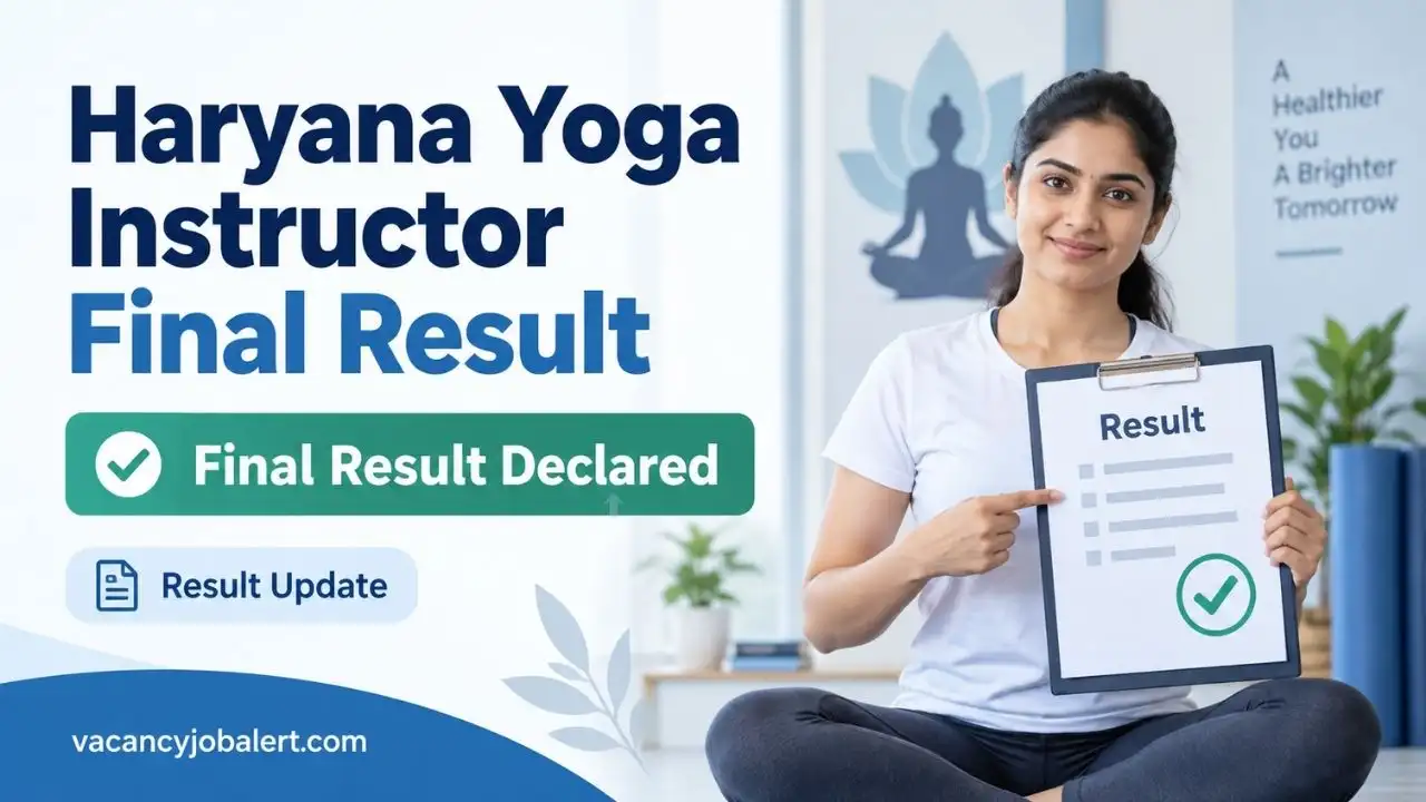 Haryana Yoga Instructor Final Result 2026 Palwal