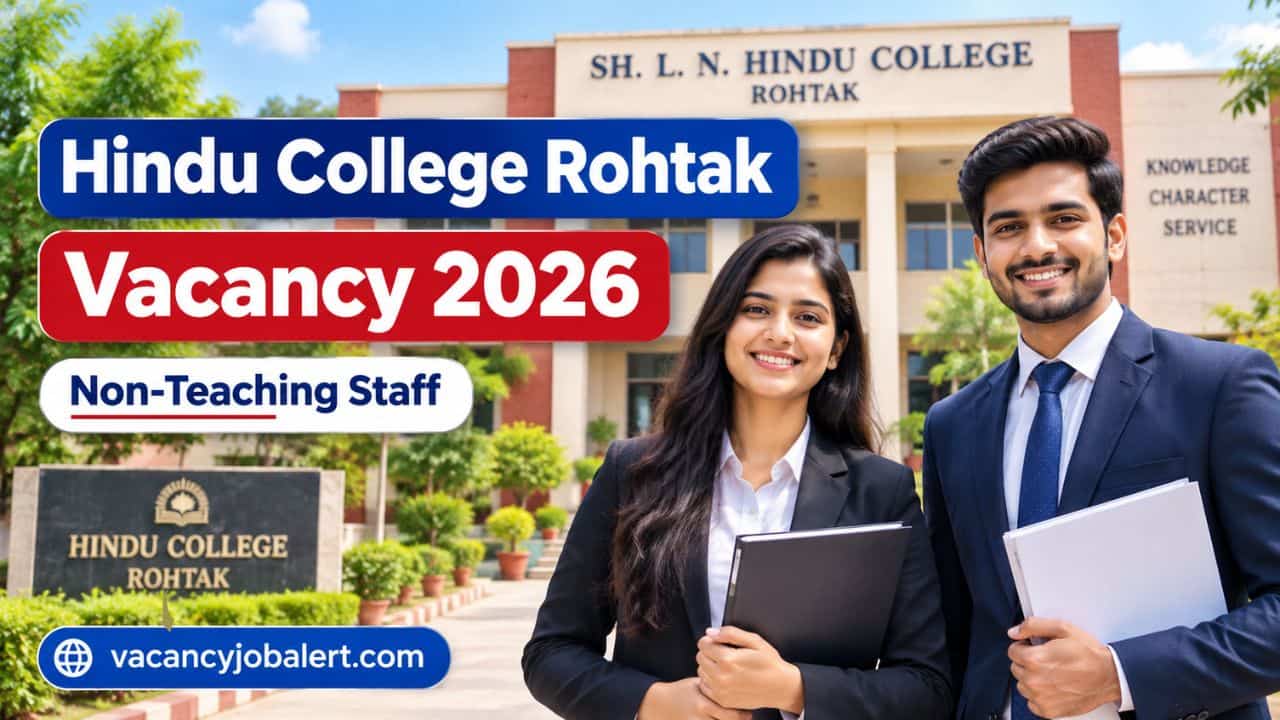 Hindu College Rohtak Vacancy 2026