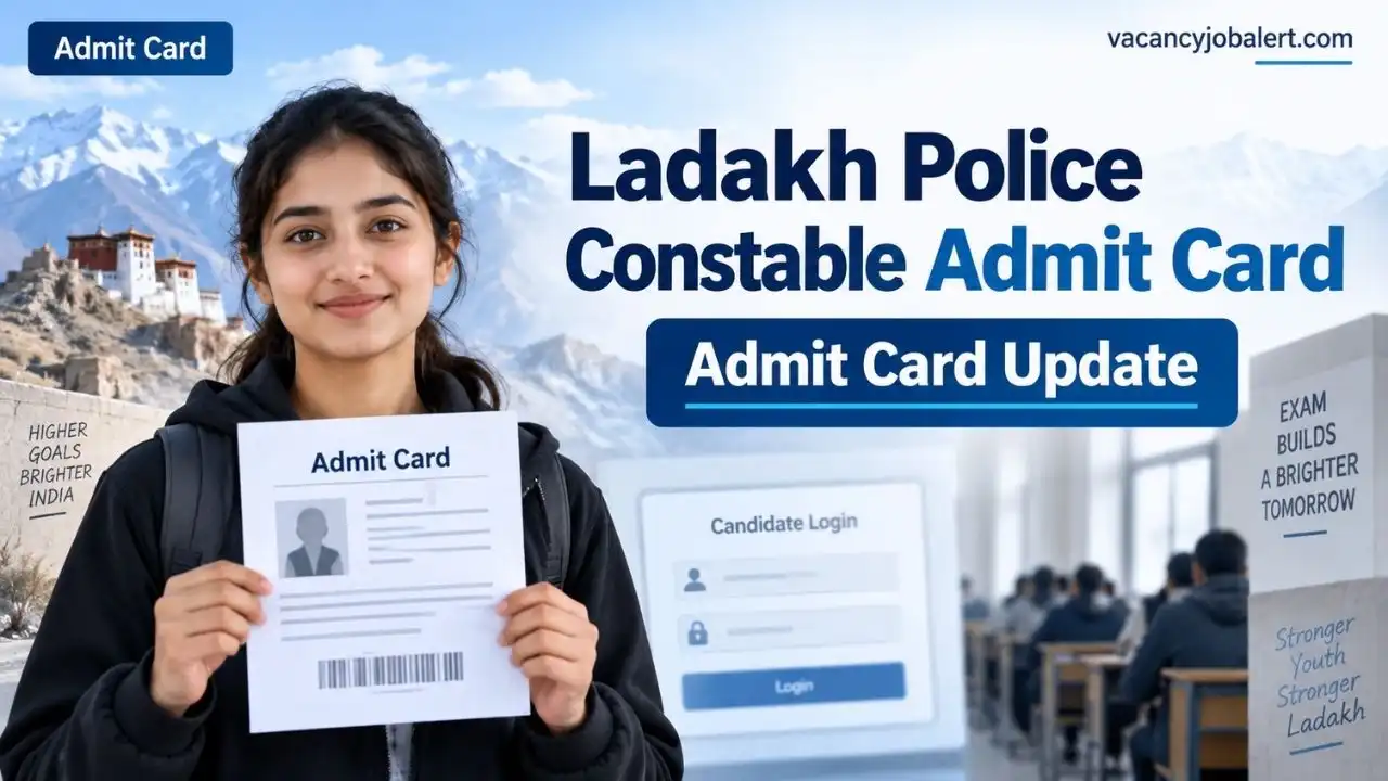 Ladakh Police Constable Admit Card 2026 Released