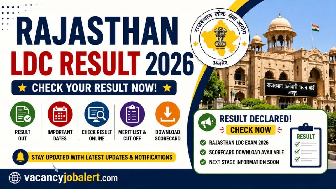 Rajasthan LDC Result 2026