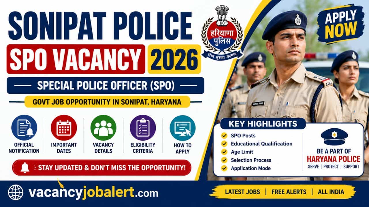 Sonipat Police SPO Vacancy 2026