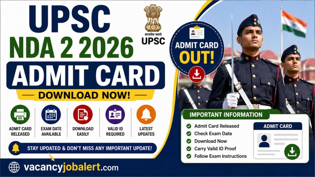 UPSC NDA 2 2026 Admit Card Download