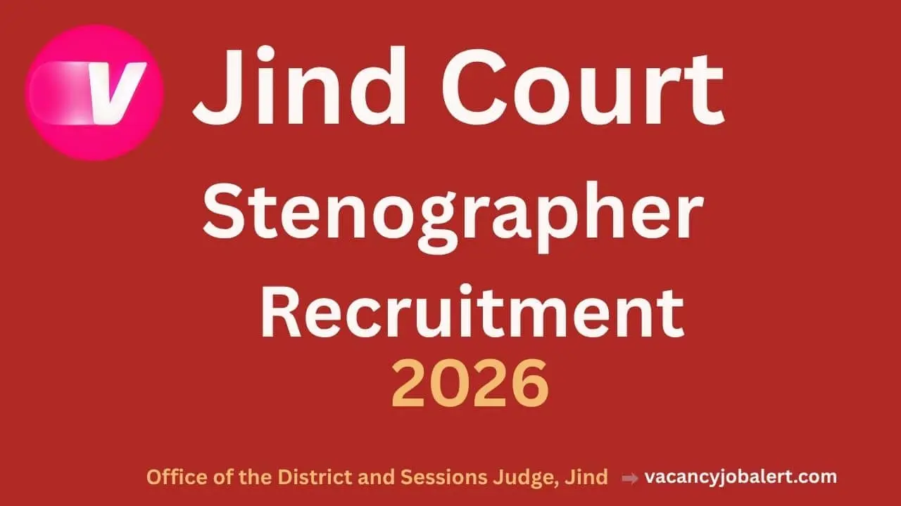Jind Court Stenographer Recruitment 2026
